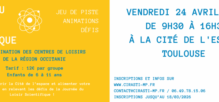 Journée du Loisir Scientifique 2026